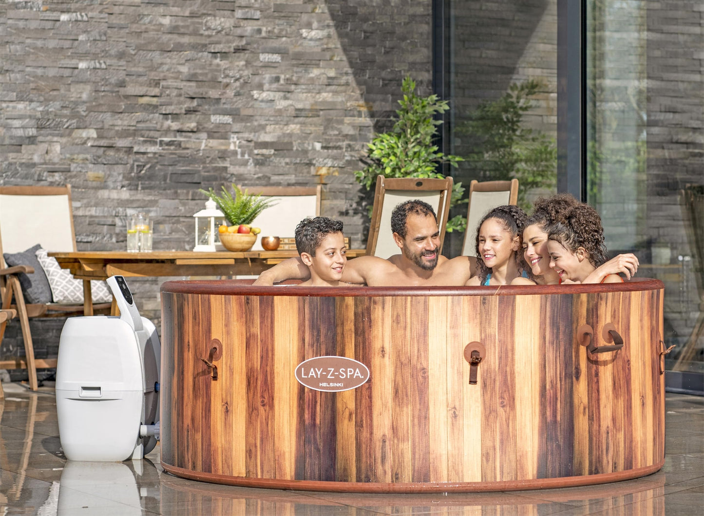 Lay-Z-Spa Helsinki Smart AirJet Plus Inflatable Hot Tub with App Control 5-7 person