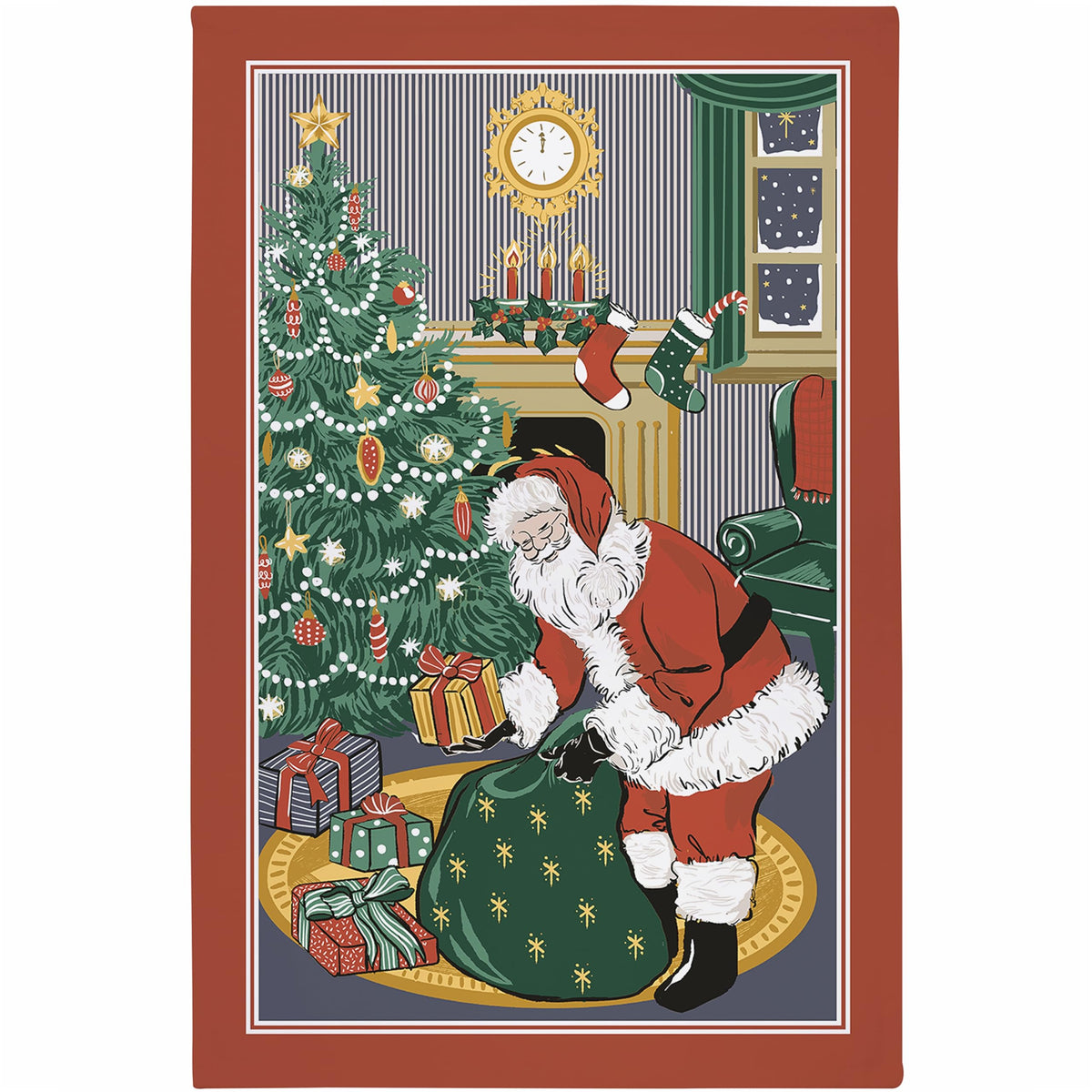 Ulster Weavers - The Twelve Days of Christmas Tea Towel (74 x 48cm) - 100% Cotton - Washable - Christmas Calendar Dish Cloths/Dish Towel - Christmas Countdown Tea Towel - Kitchen Accessories & Decor