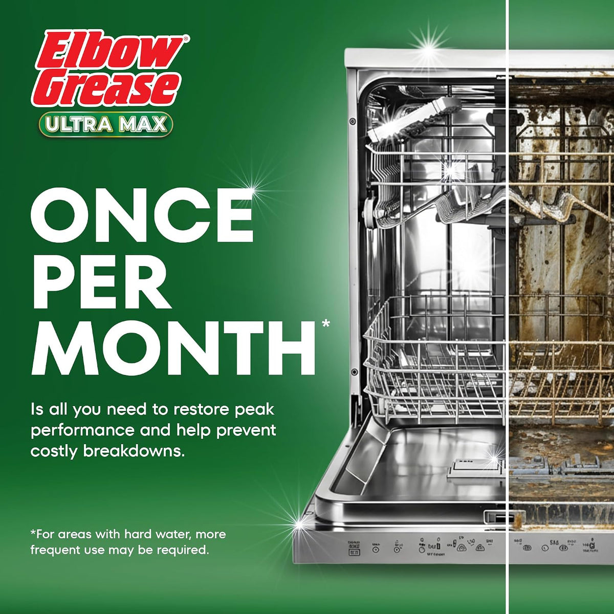 Elbow Grease Ultra Max Dishwasher Cleaner (Lemon, 250ml)