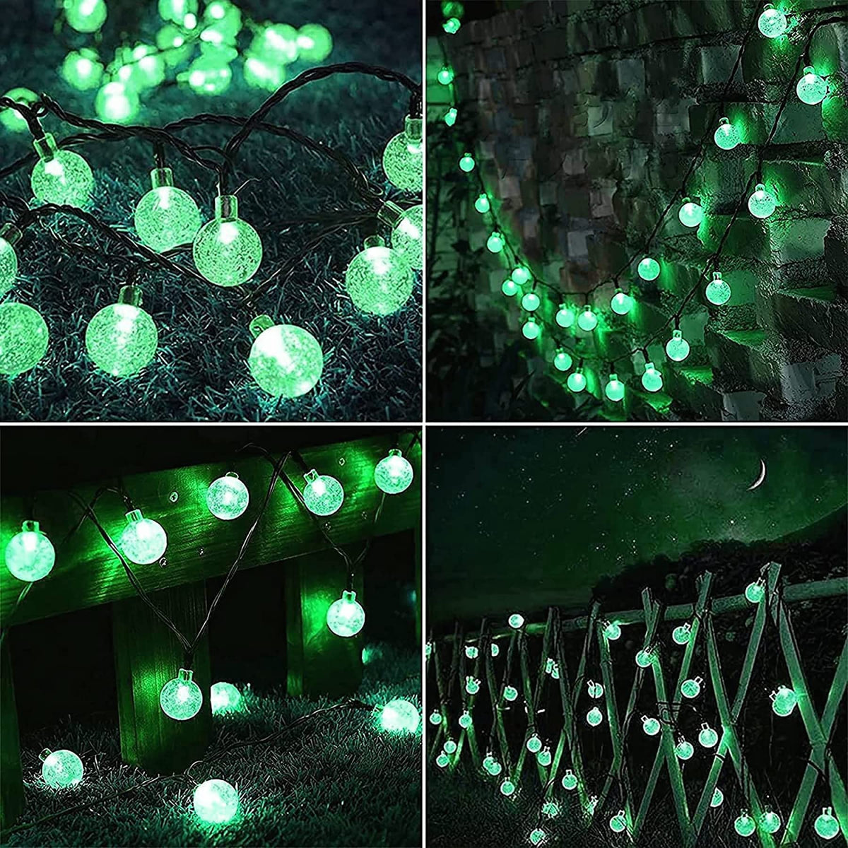 Lezonic Solar String Lights Outdoor, 50LED 7M/23Ft Solar Fairy Lights