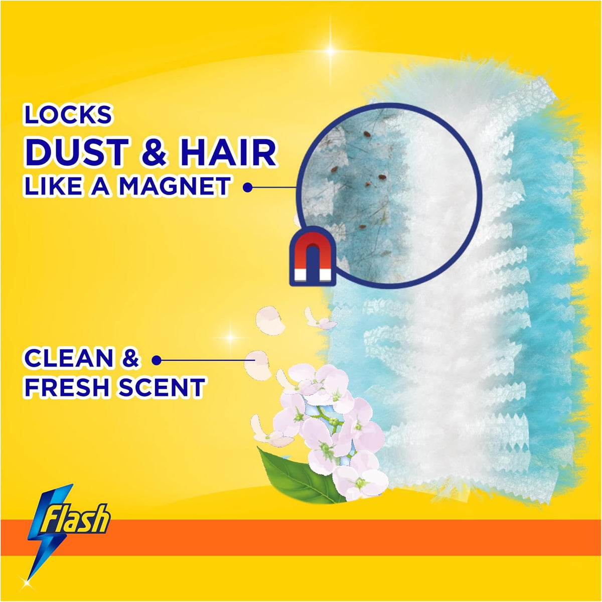 Flash Dust Magnet Scented Duster Refills, 25 Units