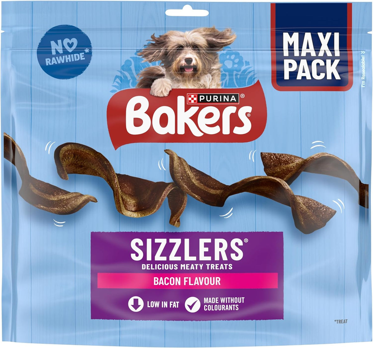 BAKERS Sizzlers Bacon Dog Treats 315g (Pack of 3)