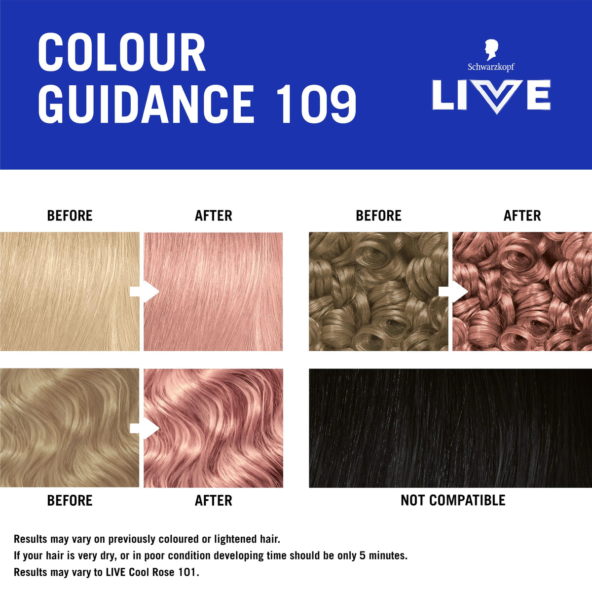 Schwarzkopf LIVE Intense Colour Hair Dye, 099 Deep Black
