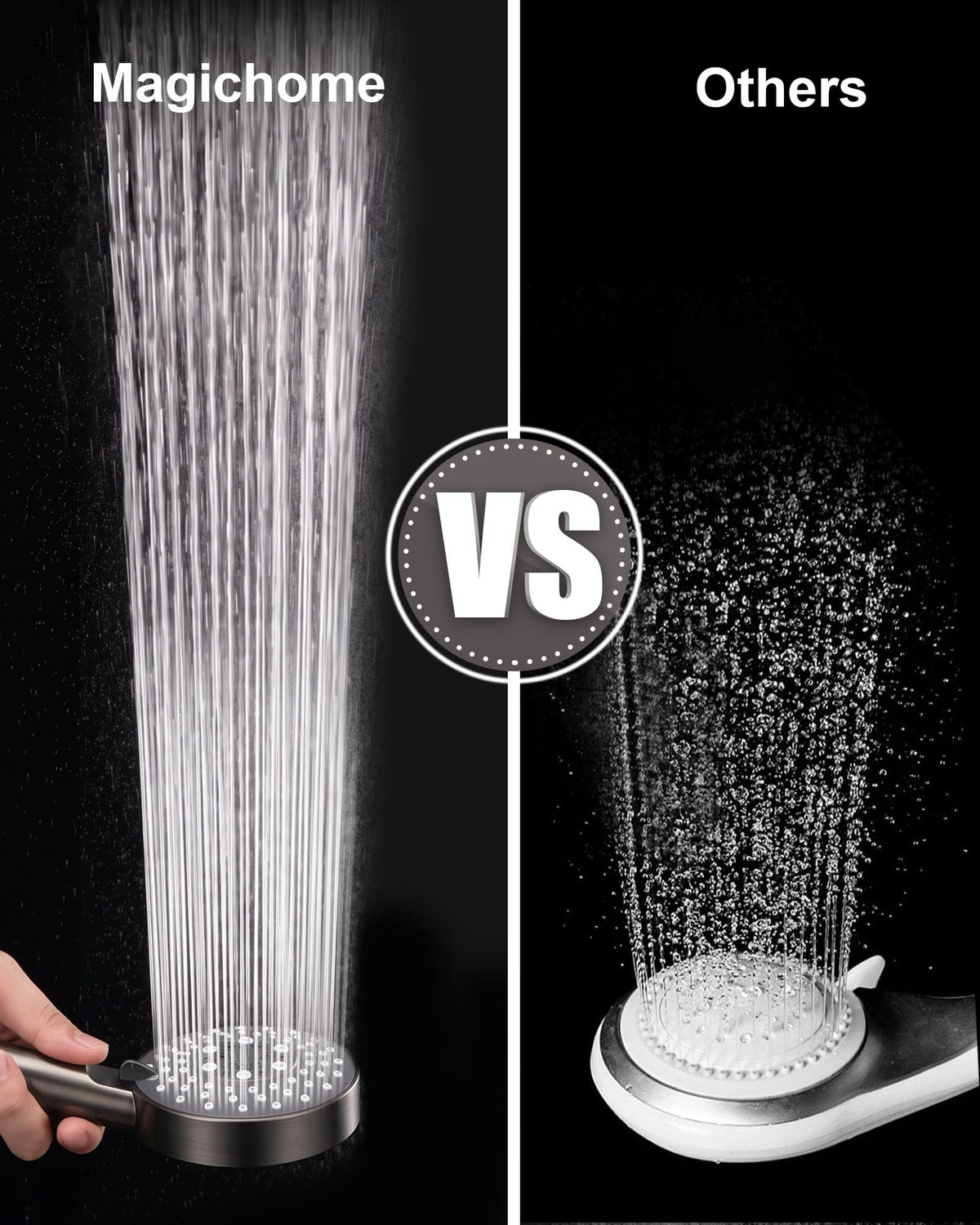 Magichome Shower Head, High Pressure Shower Head with 5 Spray Modes