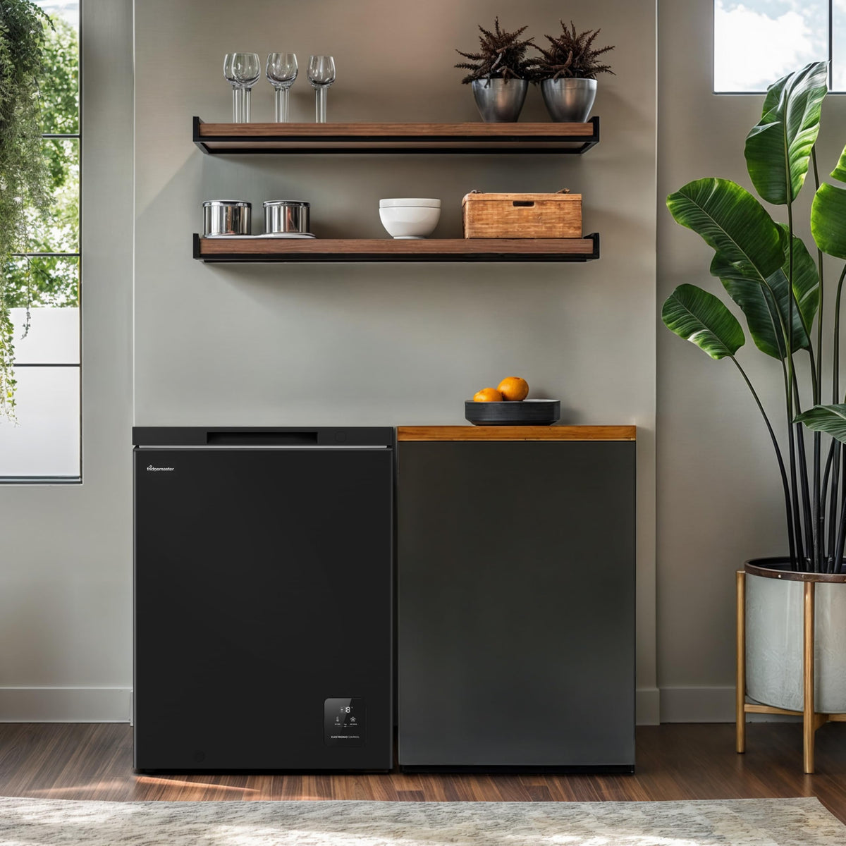 Fridgemaster White Chest Freezer, 97L Capacity, MCF100E， Freestanding, Mechanical Control, Winter Guard (-15°C), Low Noise 38dB, Basket Storage 858 (H) x 578 (W) x 444 (D) mm