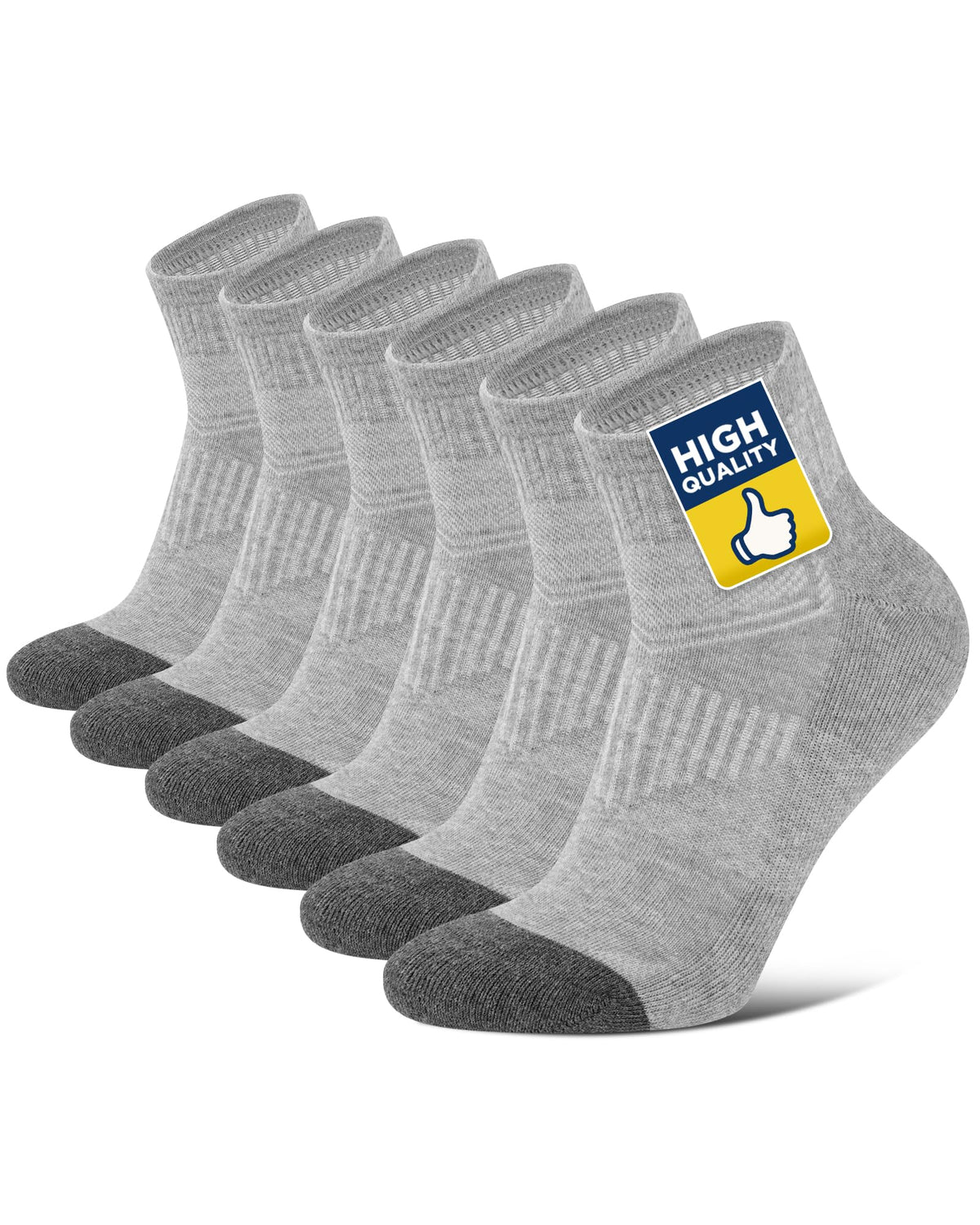 Niofind Quarter Sports Socks for Men & Women, Cotton and Cushioned