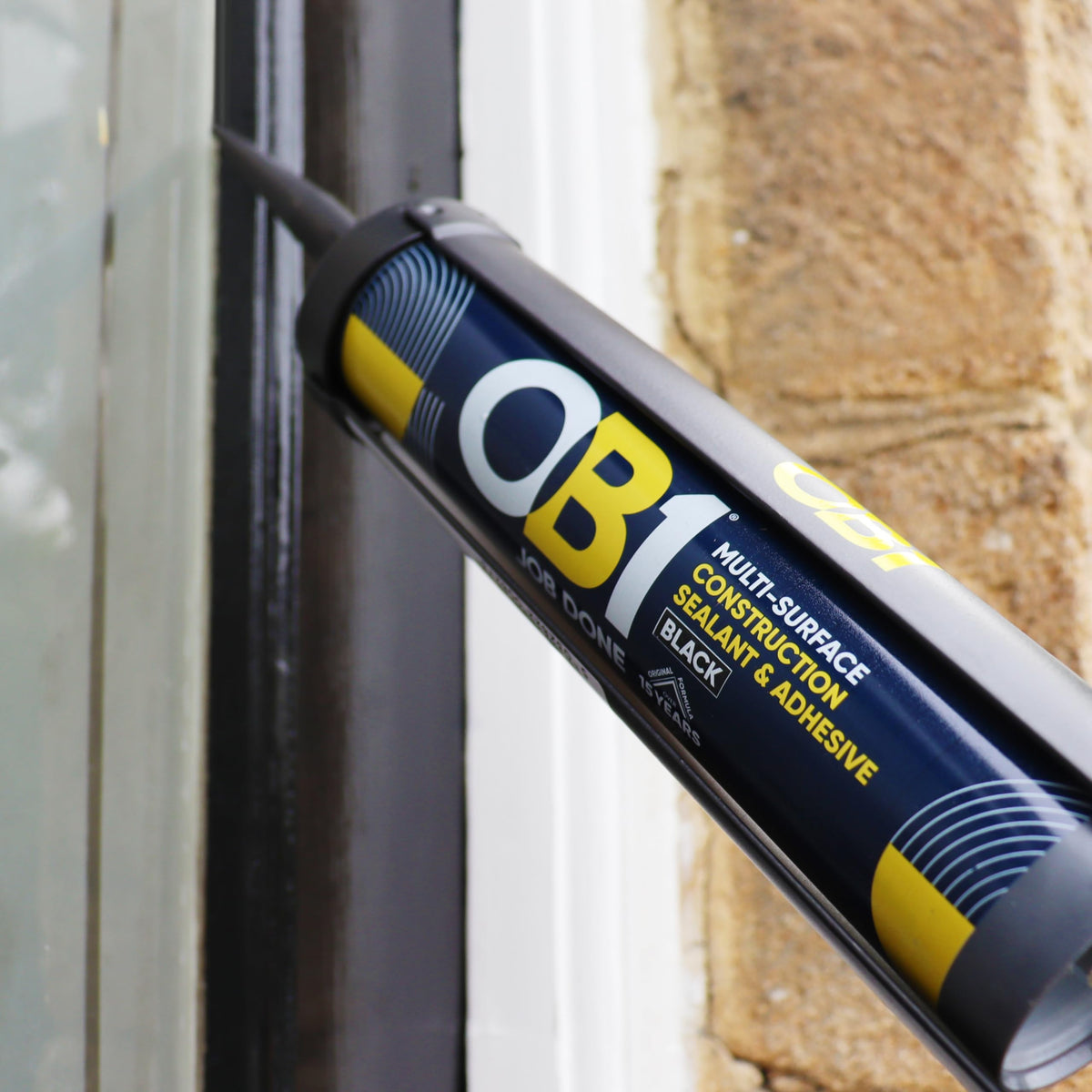 OB1 Clear Multi-Surface Construction Sealant & Adhesive, 290ml 2in1 formula