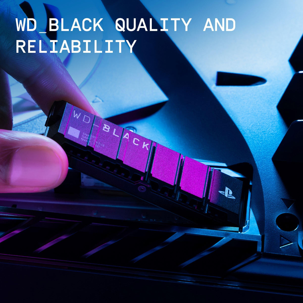 WD BLACK SN850P 2TB PS5 SSD (Officially Licensed for PlayStation 5, Read Speeds Up to 7300 MB/s, M.2 2280 PCIe NVMe, Exclusive Heatsink Design, Internal Gaming SSD)
