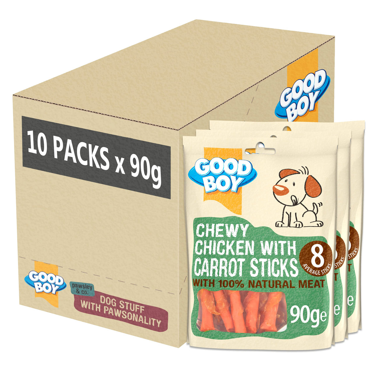 Good Boy Chicken & Hide Twisters Dog Treats 220g