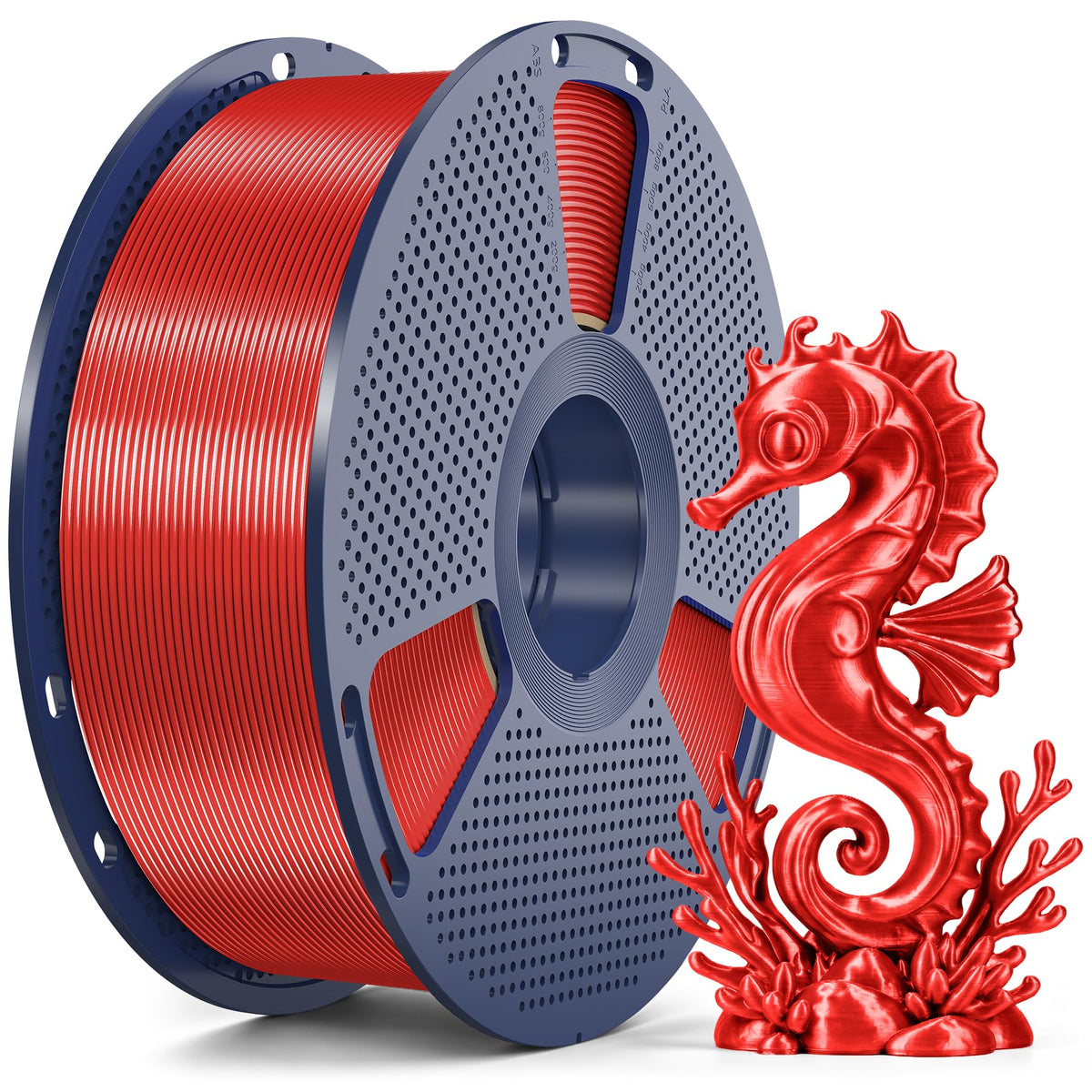 SUNLU 4KG Silk 2.0 PLA Filament 1.75, Gold+Silver+Titanium Steel+Copper Red
