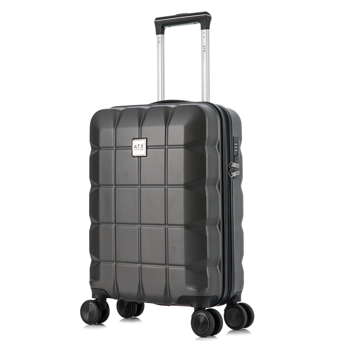 ATX 28 Inch Suitcase Large 110L – Lightweight Hard Shell Checked Luggage, 4 Wheels, TSA Lock, 30KG Capacity, Black
