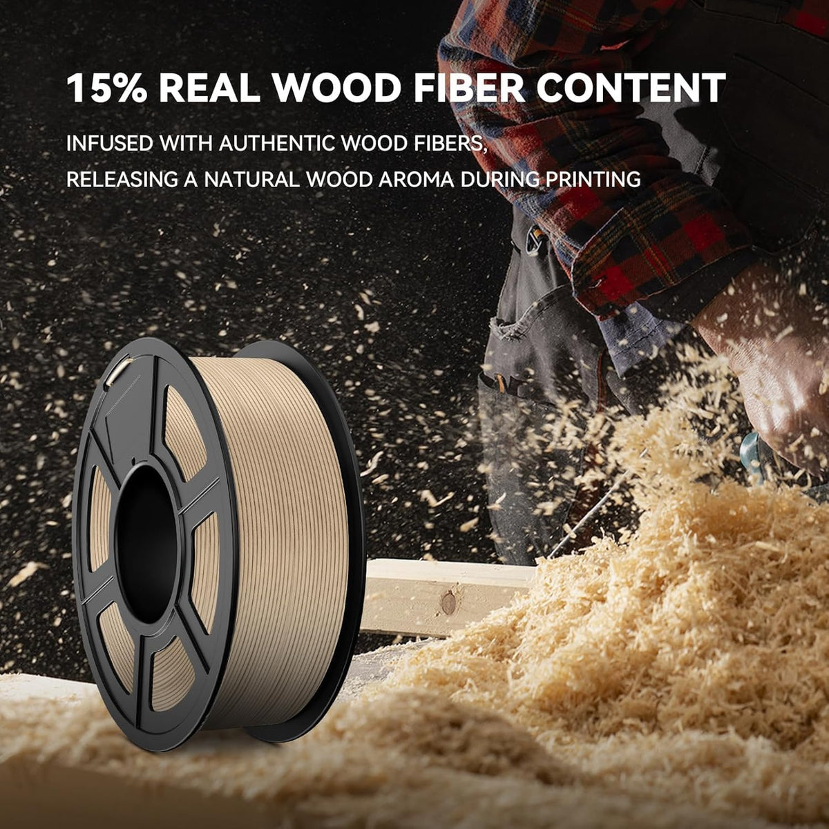 JAYO PLA 3D Printer Filament 1.1KG Black, PLA Filament 1.75mm, Dimensional Accuracy +/- 0.02mm, Neatly Wound Filament, Fits Most FDM Printer.