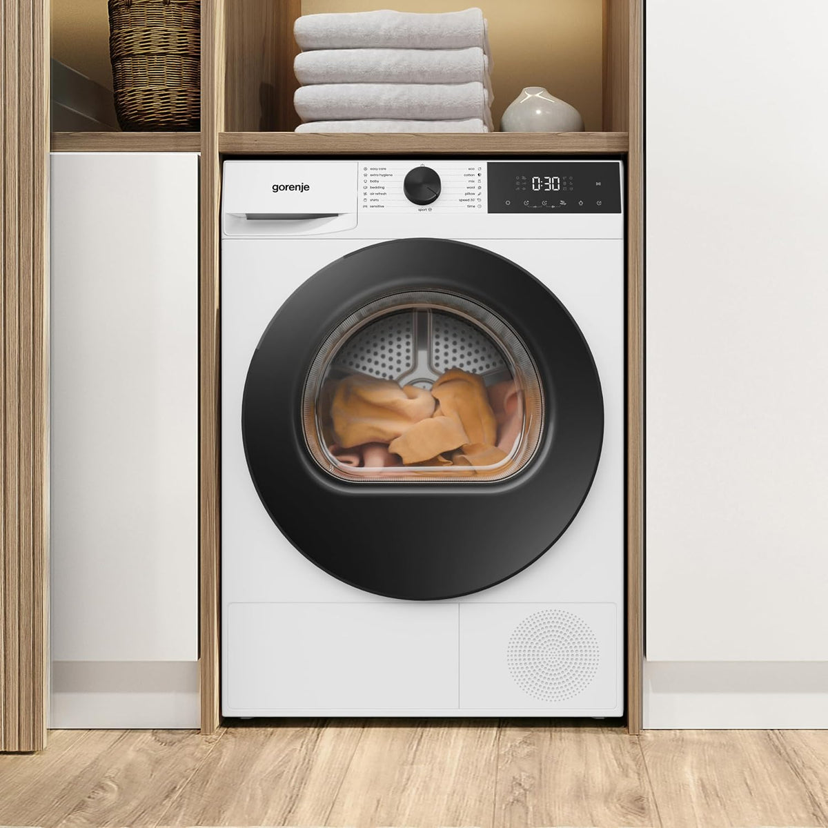 Gorenje DG2P8E/UK 8 kg Freestanding Heat Pump Tumble Dryer, White