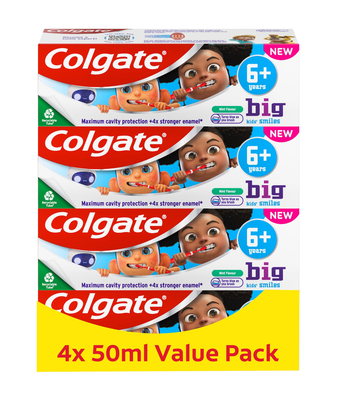 Colgate Total Kids Toothpaste 7-12 Years, 50ml, (Pack of 4)