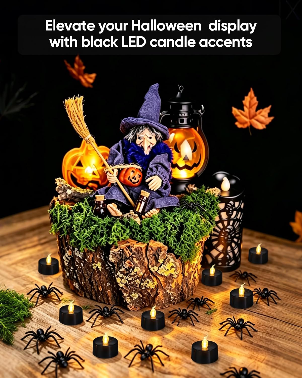 Homemory Led Battery Operated Tea Lights, Fake Electric Flickering Candles