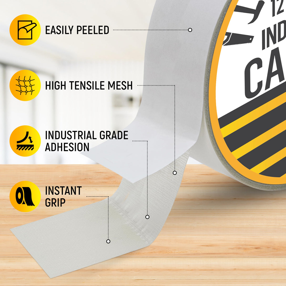 Double Sided Carpet Tape Heavy Duty Rug Gripper 50ft