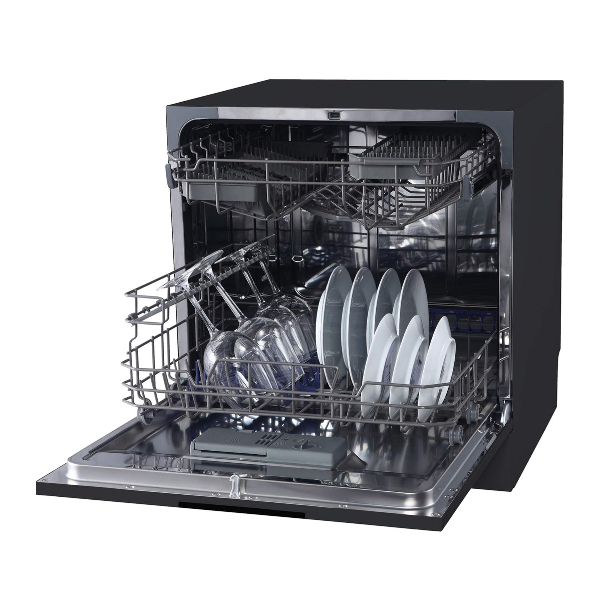 Cookology Mini Countertop Dishwasher - 8 Place Settings - Silver