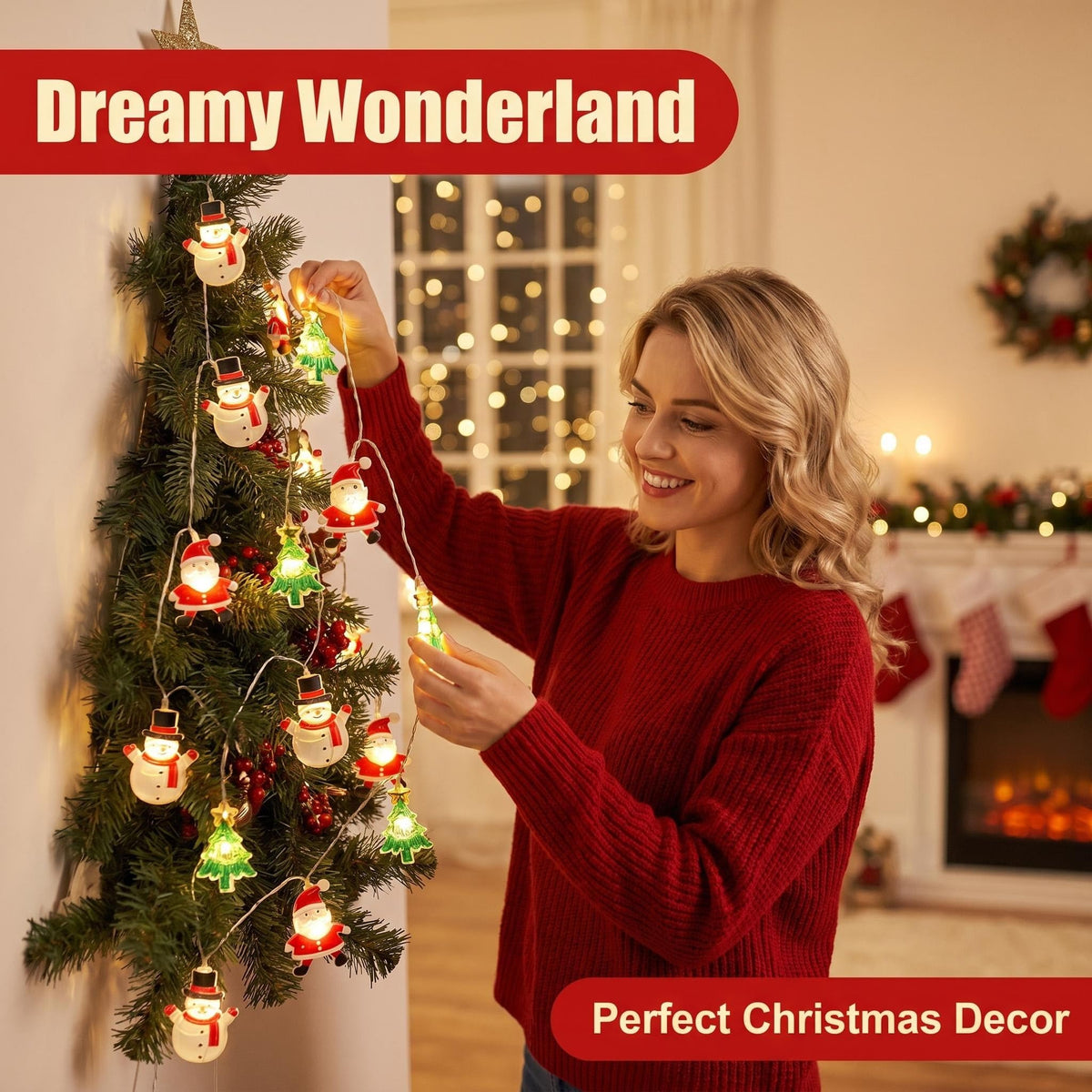 2M 20 LED Pink Cherry Blossom Fairy Lights, Battery Operated Flower String Lights for Bedroom Decor, Indoor Spring and Christmas Decorations, Girls Room Gift (Flowers)