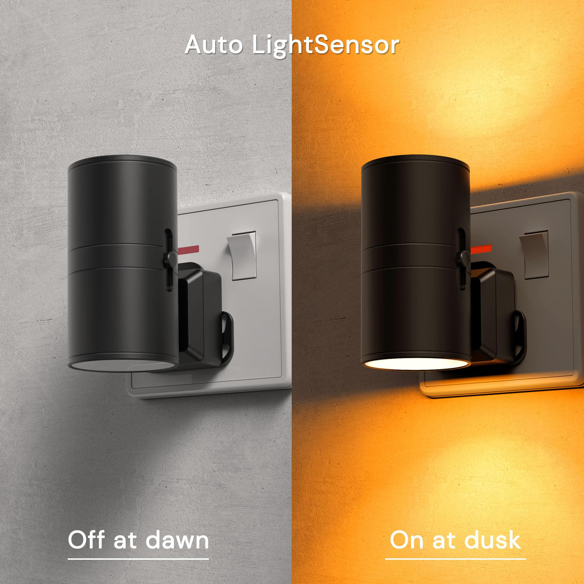 LOHAS-LED Plug in Night Light,Dimmable Nightlight 100LM,Dusk to Dawn Sensor