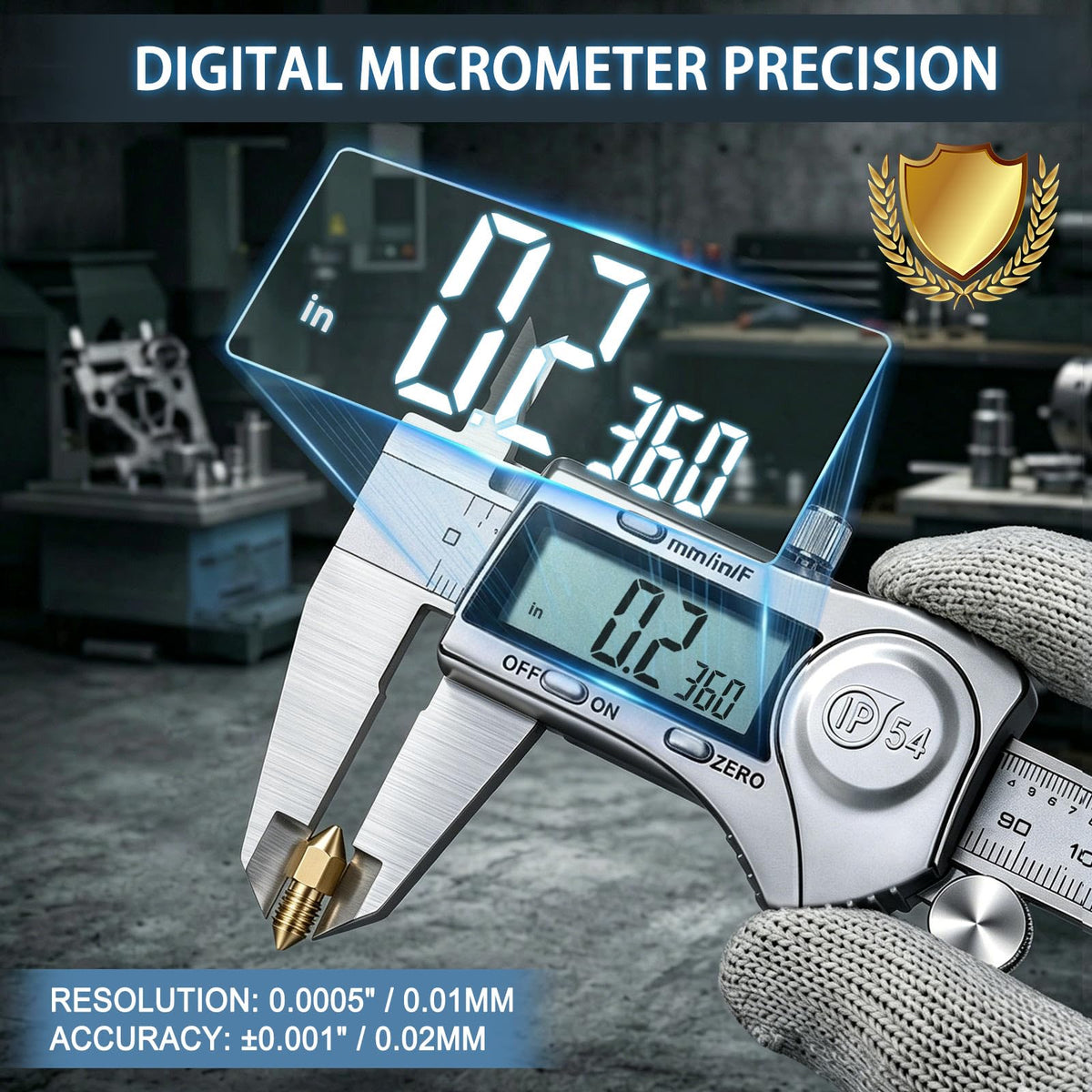 Kynup Digital Caliper 150mm, 6 inch Digital Vernier Caliper with LCD Screen