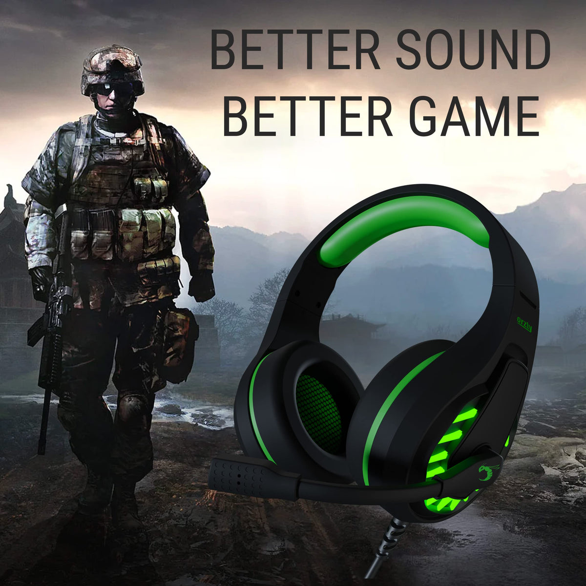 Orzly Gaming Headset for PC and Gaming Consoles compatible with PS5, PS4, XBOX SERIES X | S, XBOX ONE, Nintendo Switch & Steam Deck with noise cancelling mic - RXH-30 Siberia Edition