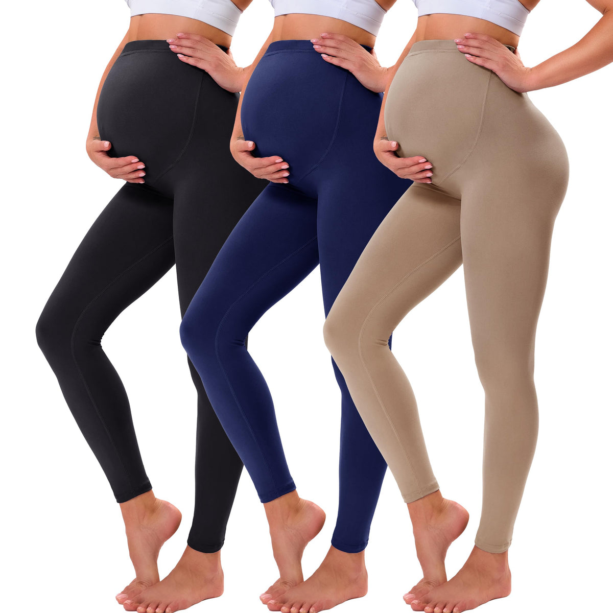 VALANDY Creamlush Over Bump Maternity Leggings for Women