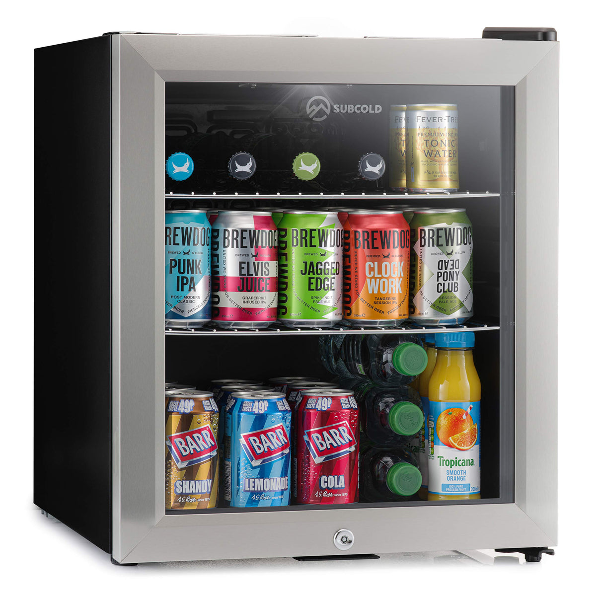 Subcold Super50 LED Beer Fridge | 55 Cans | 3-18°C | Glass Door