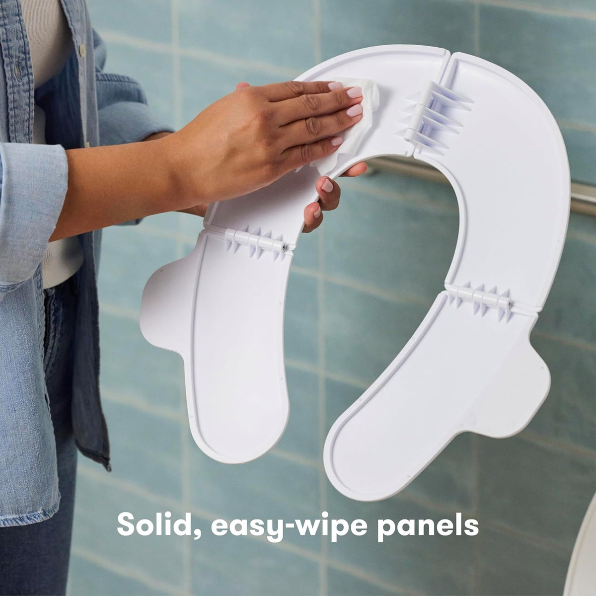 Frida Baby Fold-and-Go Portable Potty Seat for Toilet, with Travel Bag
