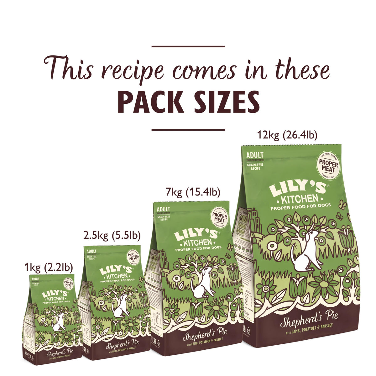 Lily's Kitchen Made with Natural Ingredients Adult Dry Dog Food Chicken & Duck Grain-Free Recipe 2.5kg Bag