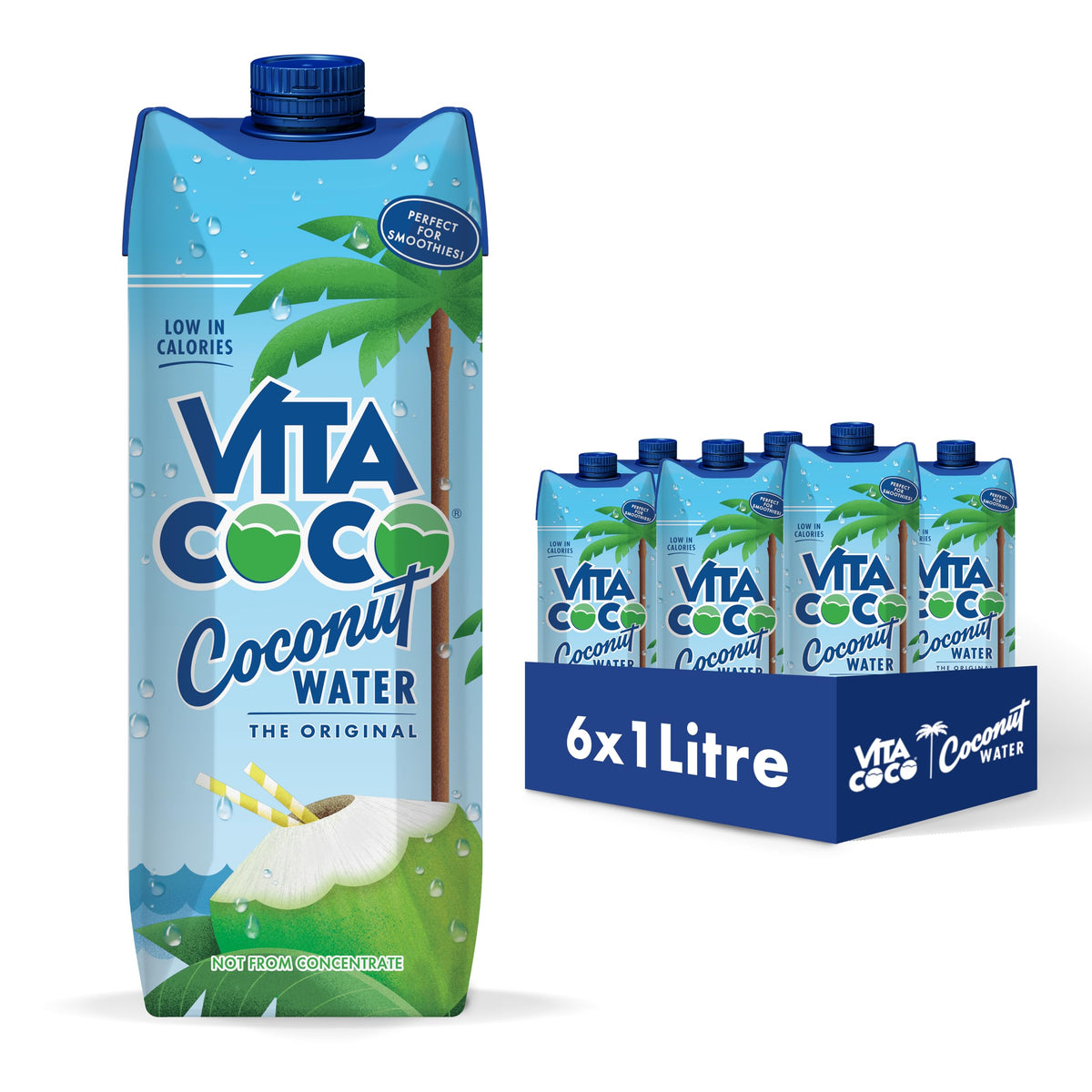 Vita Coco Original Coconut Water Multipack - 12x330ml - Rich in Vitamin C