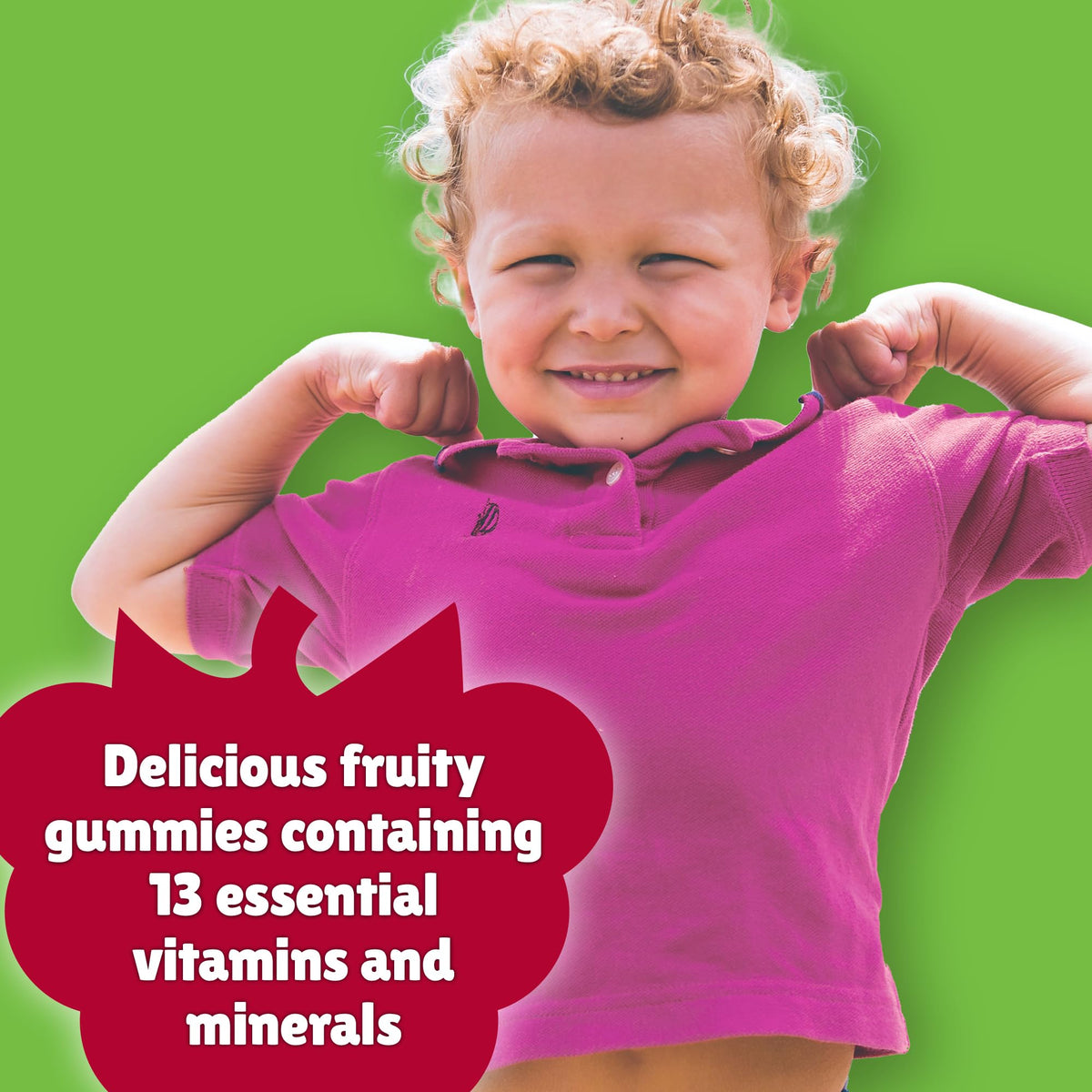 Chewy Vites Kids Multivitamin Advance, 60 Kids Vitamins Gummies, 11 Essential Nutrients, 2 Months Supply, Real Fruit Juice, Vegan, Age 3 +, Blueberry and Raspberry Flavour