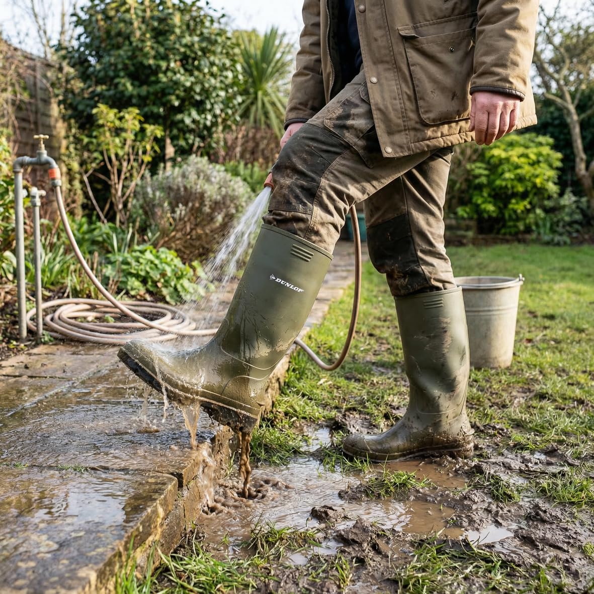 DUNLOP Pricemastor – Classic Waterproof Wellies for Men and Women – Lightweight and CE Certified – Durable PVC Wellies for Work & Leisure – Black – UK Sizes 2.5 to 13