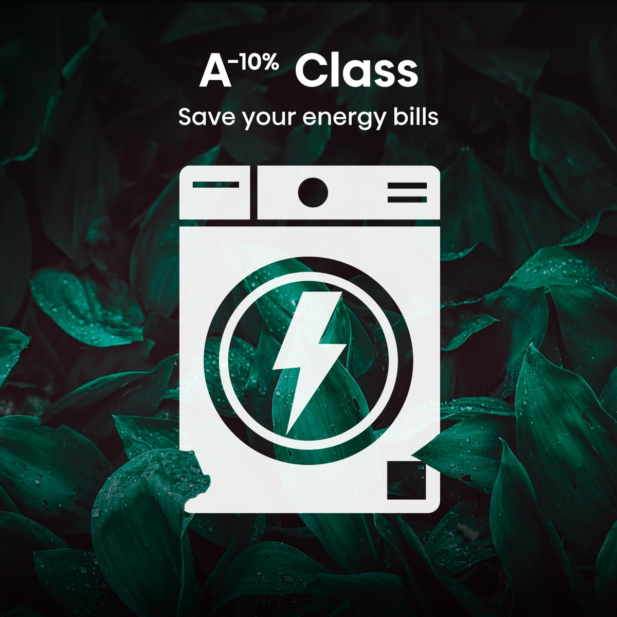 Hisense WF1G7021BW Freestanding 7 KG-Front Load Durable Inverter Washing Machine, Steam Wash-Quick Wash-15 Washing Programs-1200 RPM-White-Energy Rating B