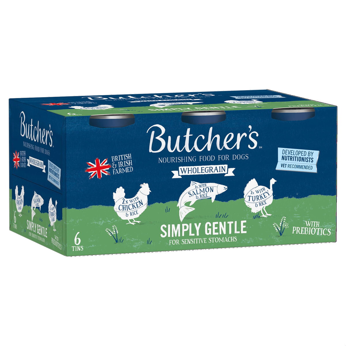 Butcher's Complete Wet Can Adult Dog Food Simply Gentle Loaf Pack 12x390g