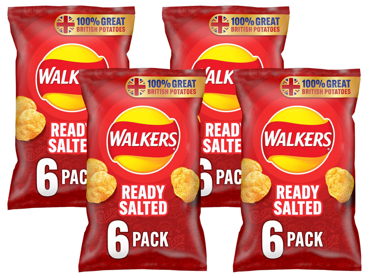 Walkers Baked Snacks Sea Salt 6 x 22g