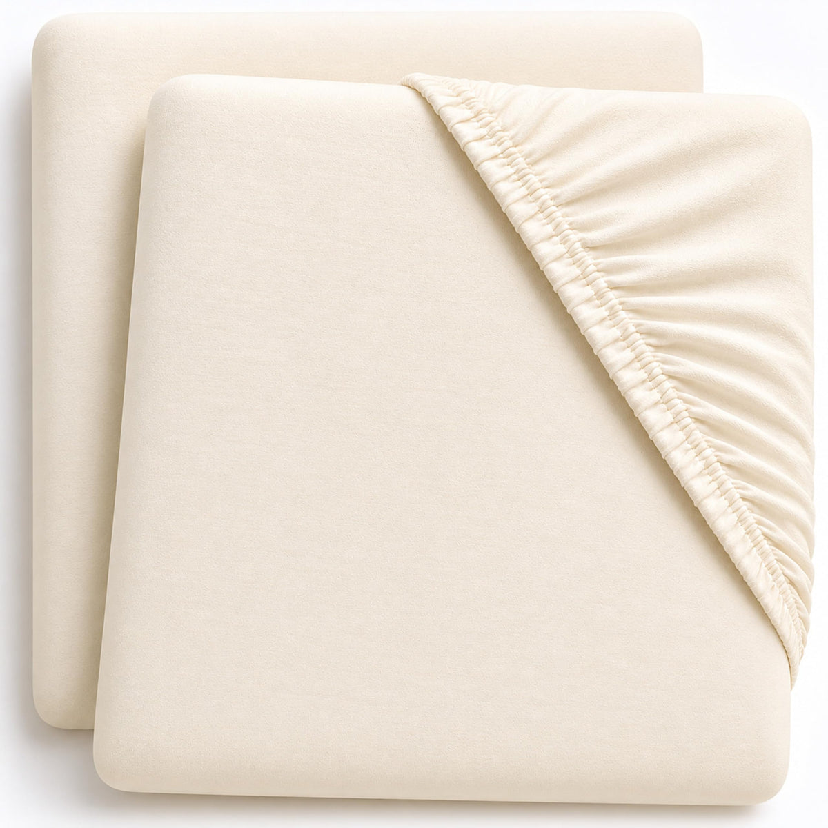 Dudu N Girlie Bedside Crib Sheets 85x51cm – Pink, 2 Pack, Soft Jersey Cotton Fitted Bedding for Co Sleeper & Baby Cribs