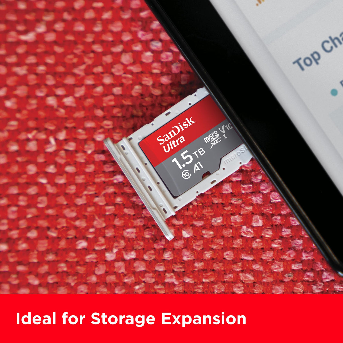 SANDISK Ultra micro SD Card + Adapter 256GB, Up to 150MB/s Read Speeds
