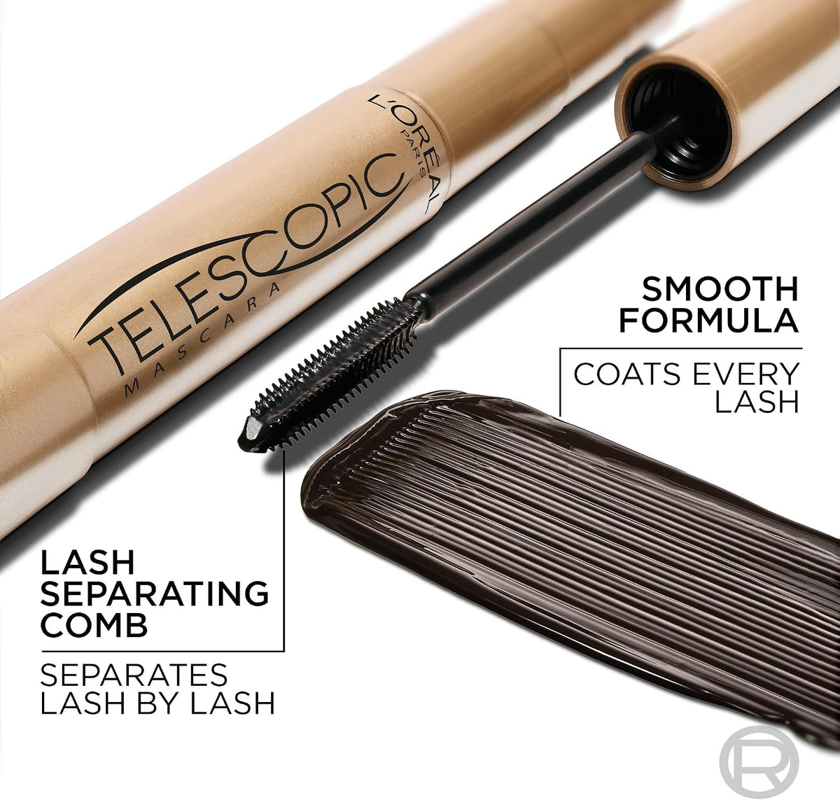 L'Oréal Paris Black Mascara, Telescopic Original Mascara in shade Black