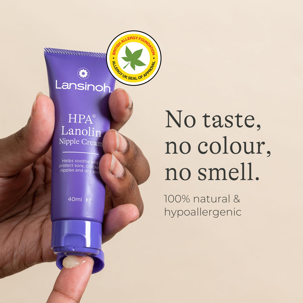 Lansinoh HPA Lanolin Nipple Cream - 40ml - 100% Natural Hypoallergenic
