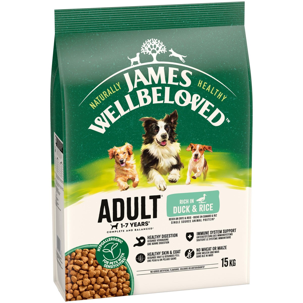 James Wellbeloved Dog Adult Hypoallergenic Dry Food Turkey and Rice 2 kg