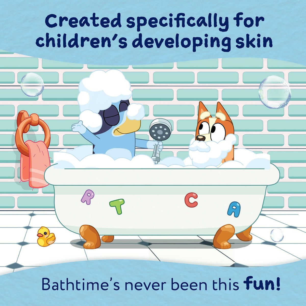 Childs Farm Kids Bluey Hair & Body Wash, Bluey-Berry | Tear-free, Gently Cleanses | Suitable for Dry, Sensitive Skin, 250ml