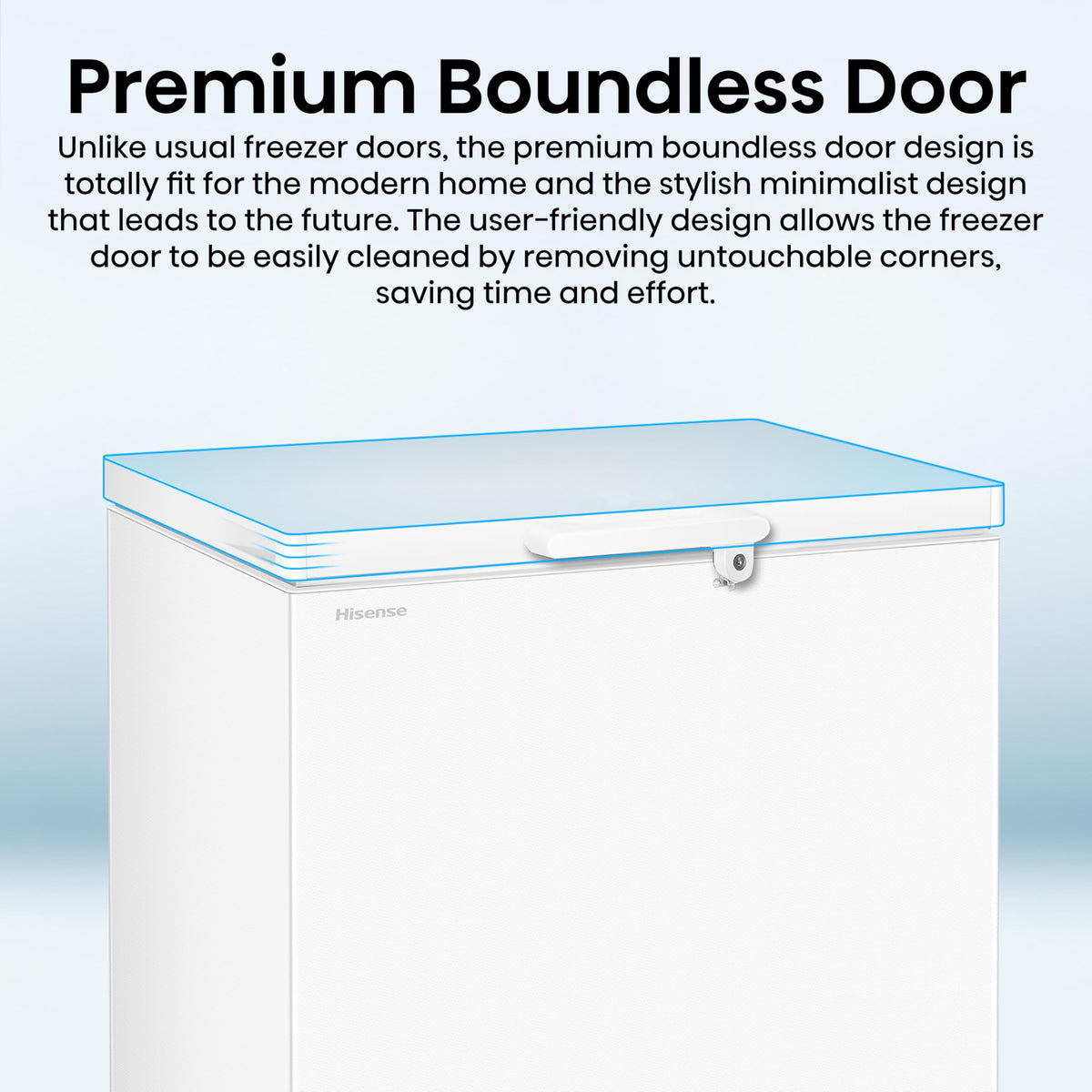 Hisense FC386D4AWLE 297Litres Freestanding Chest Freezer, 4 Star Freezer Rating, E Rated in White