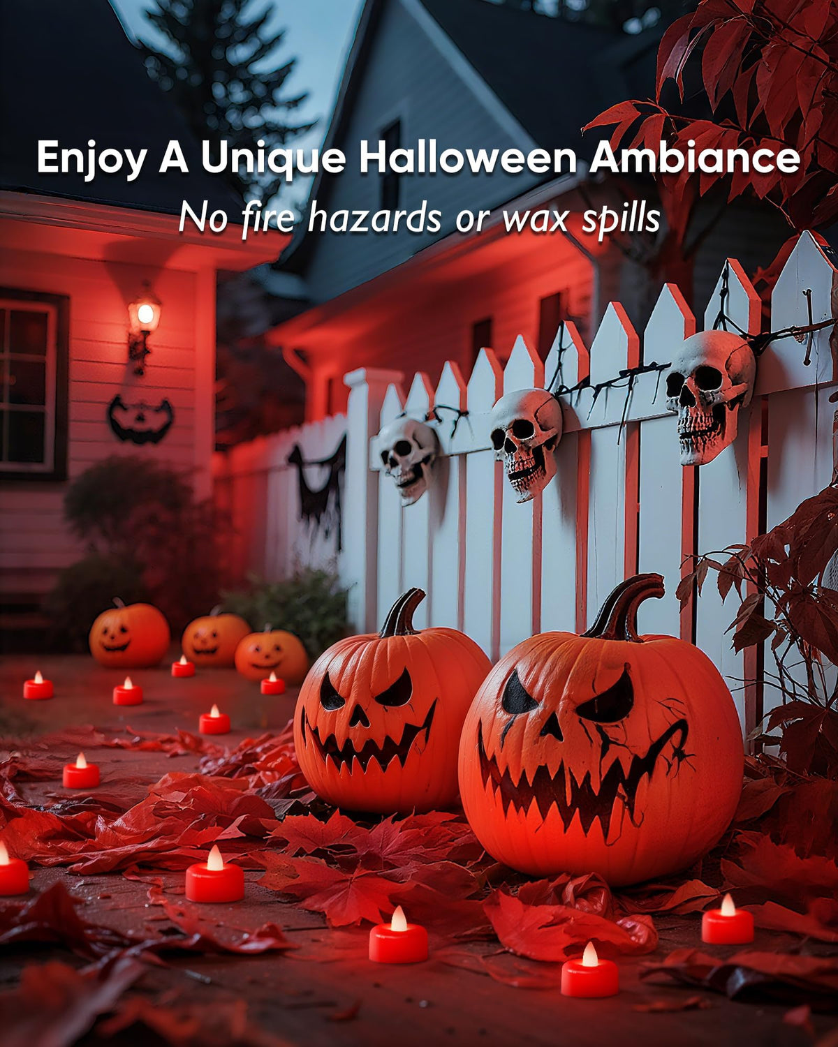 AMAGIC 24 Pack Battery Operated Flameless LED Tea Lights Candles Electric