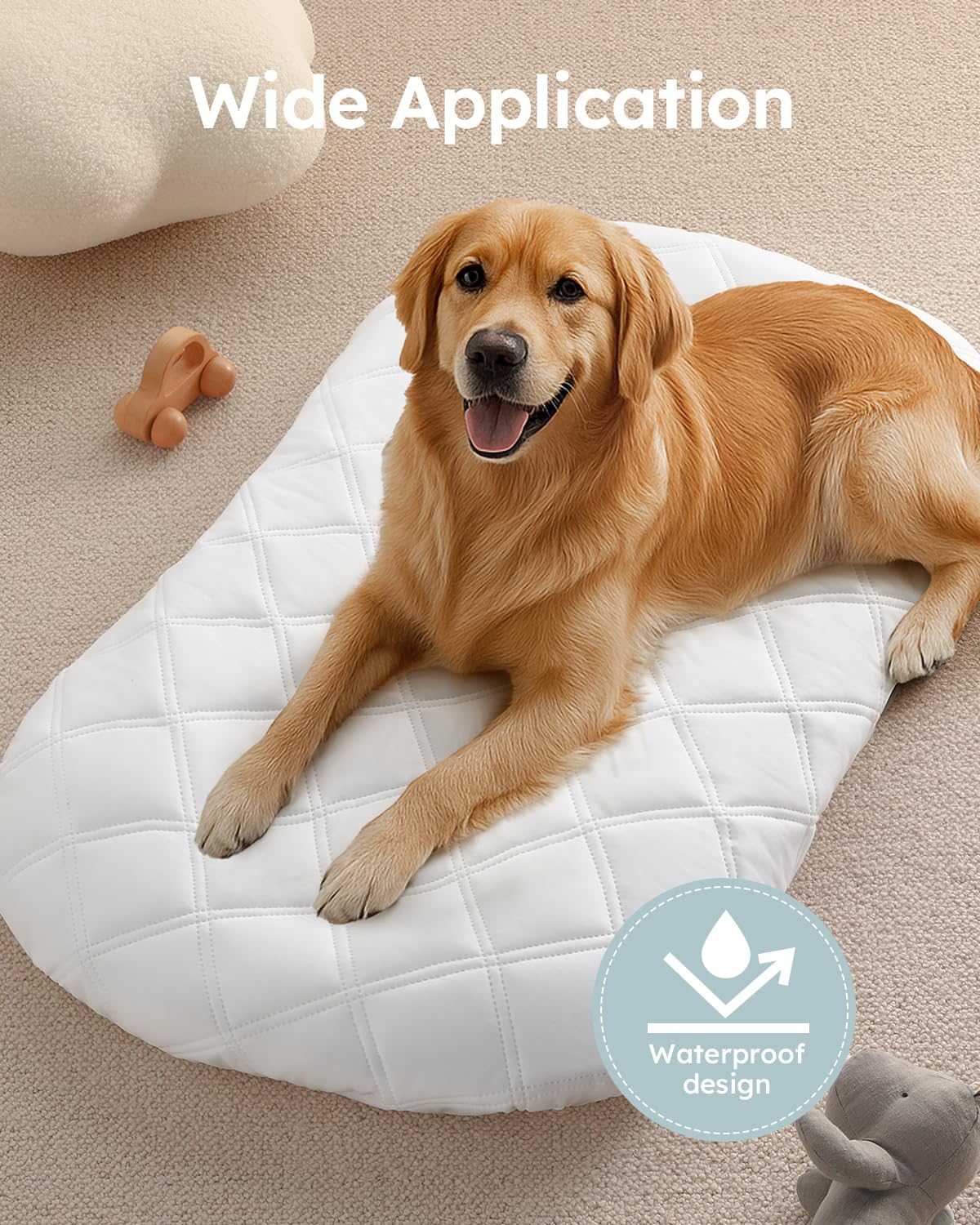 Yoofoss Waterproof Mattress Cover - Fitted Crib Mattress Protector - Hypoallergenic Baby Bed Sheet (60 X 120CM)