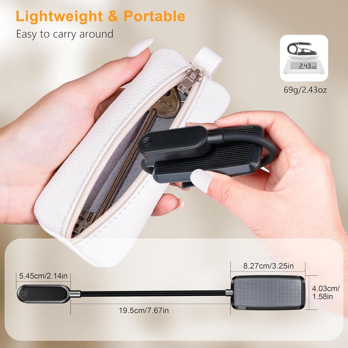 Gritin 16 LED Reading Light, Book Light - Eye Caring 3 Color Temperatures