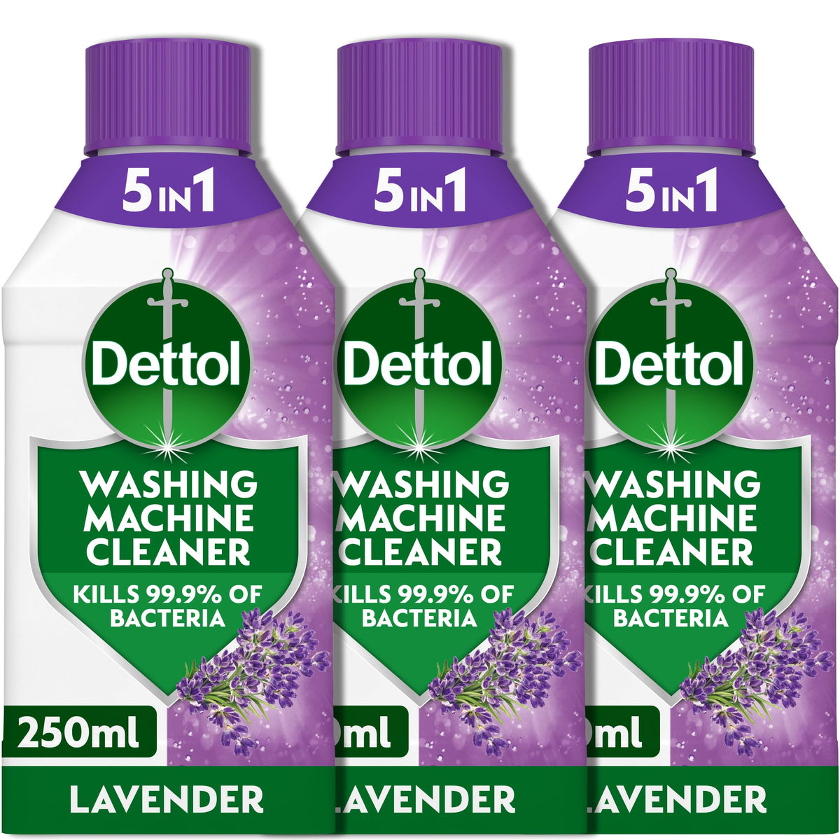 Dettol Washing Machine Cleaner, Pine, Antibacterial, 250ml