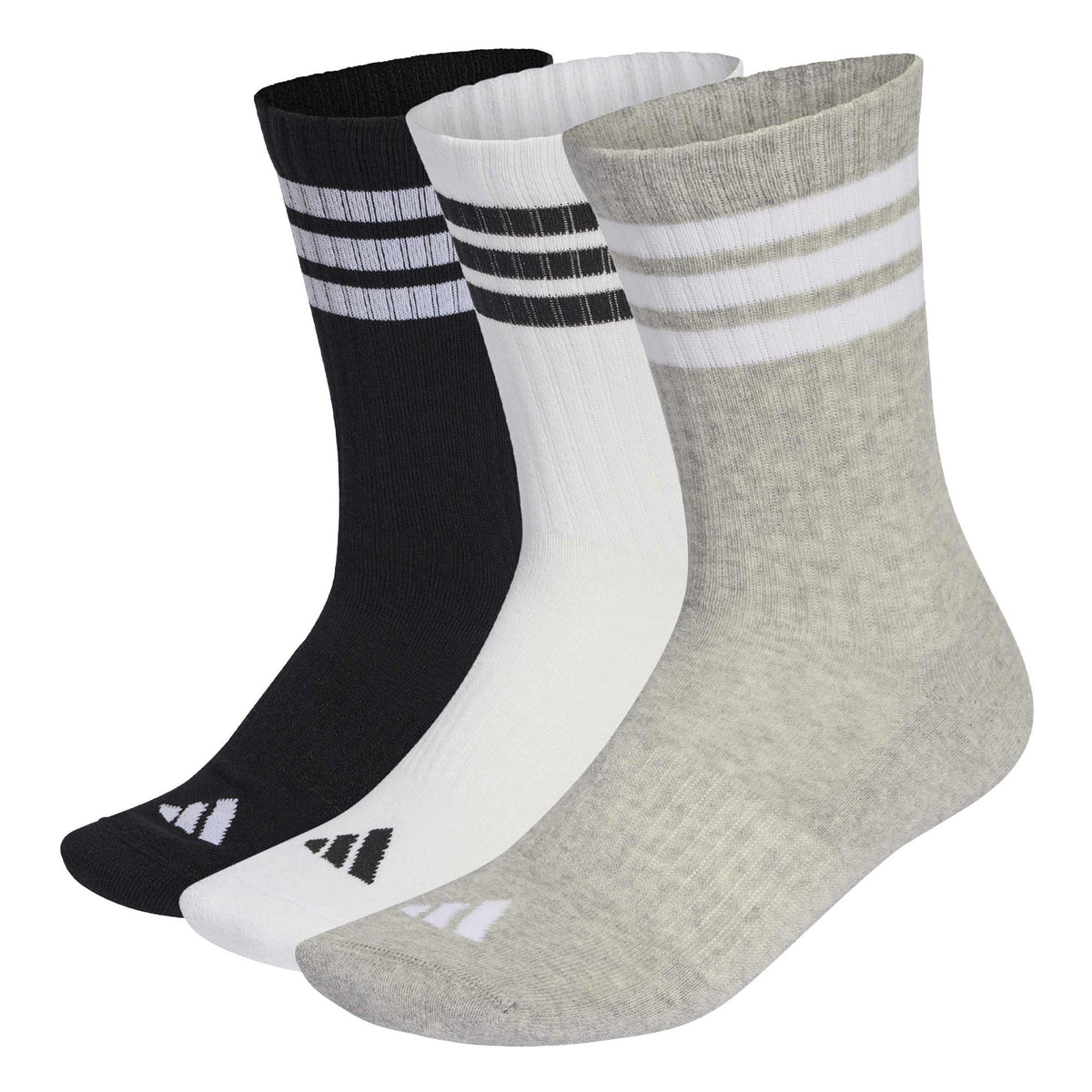 adidas 3-Stripes Cushioned Crew Socks 3 Pair Pack