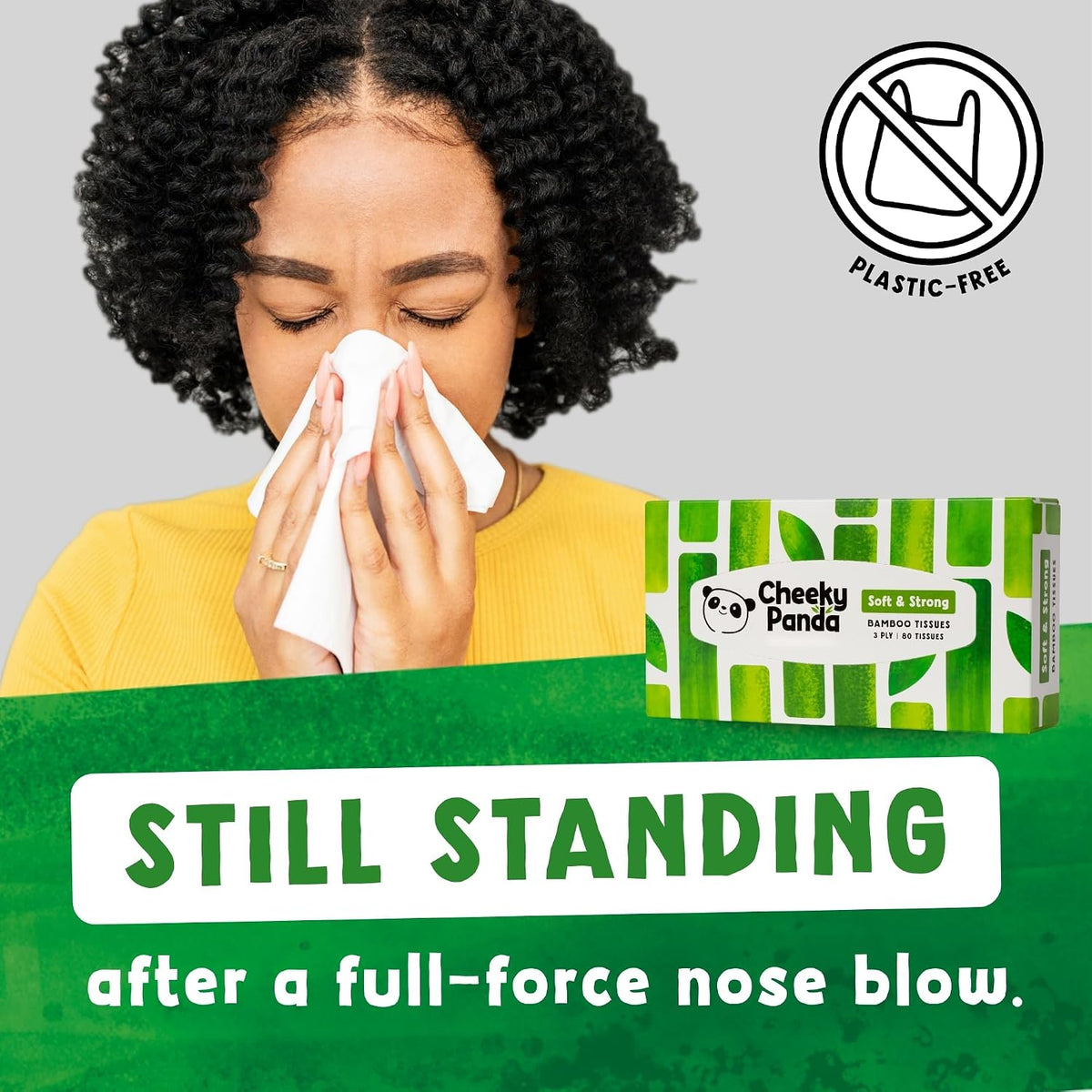 The Cheeky Panda Bamboo Facial Tissues | Sustainable and Silky Soft | Plastic Free