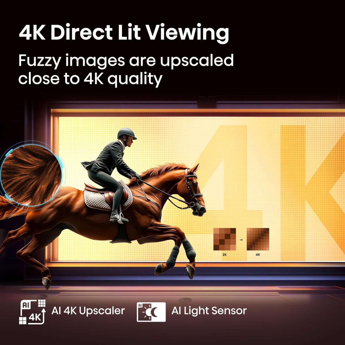 Hisense 50 Inch 50E6QTUK 4K Ultra HD Smart AI TV