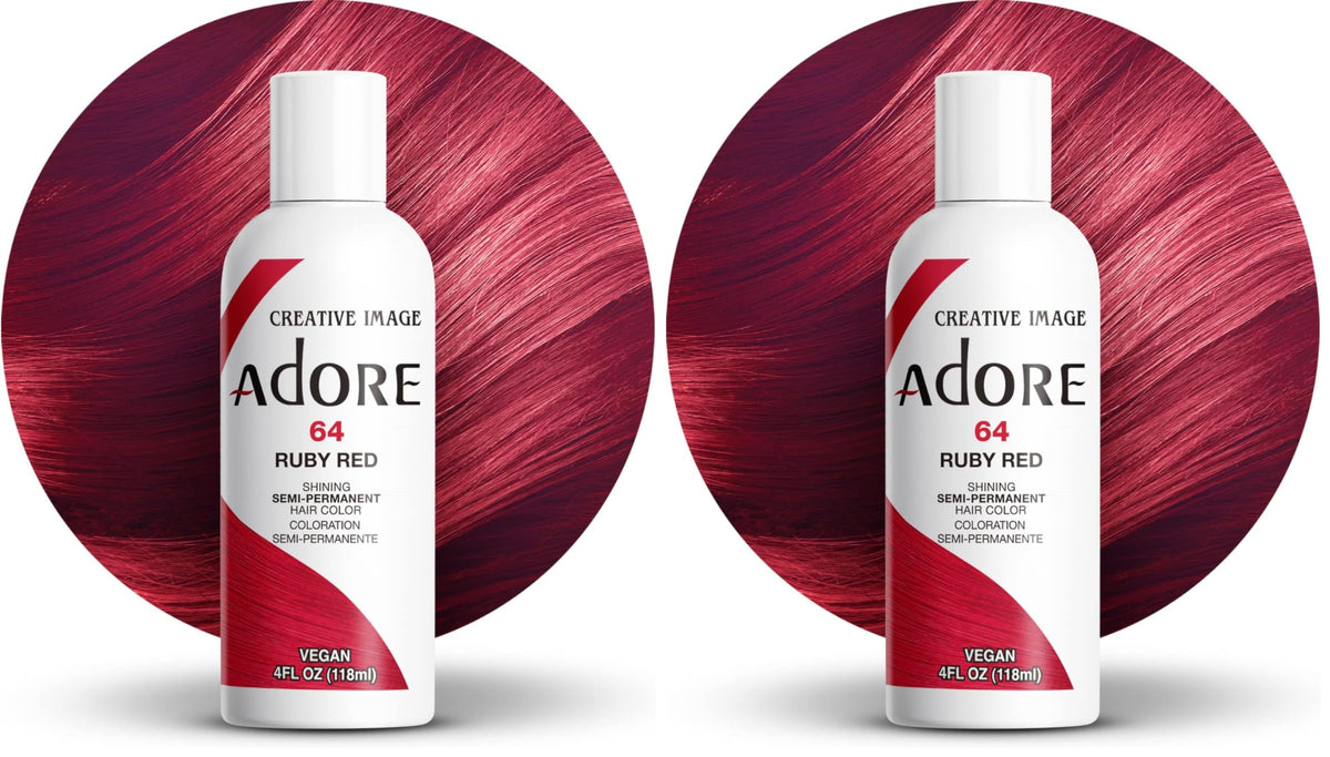 Adore Shining Semi Permanent Hair Colour 121 Jet Black – Vibrant Black Hair Dye, Vegan & Cruelty-Free, Ammonia, Peroxide & Alcohol Free